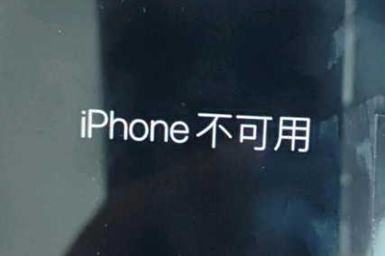 邢台苹果服务网点分享锁屏界面显示“iPhone 不可用”如何解决 